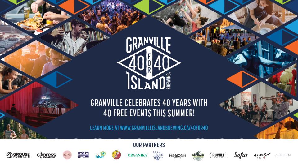Granville celebrates 40 years with 40 free events this summer!